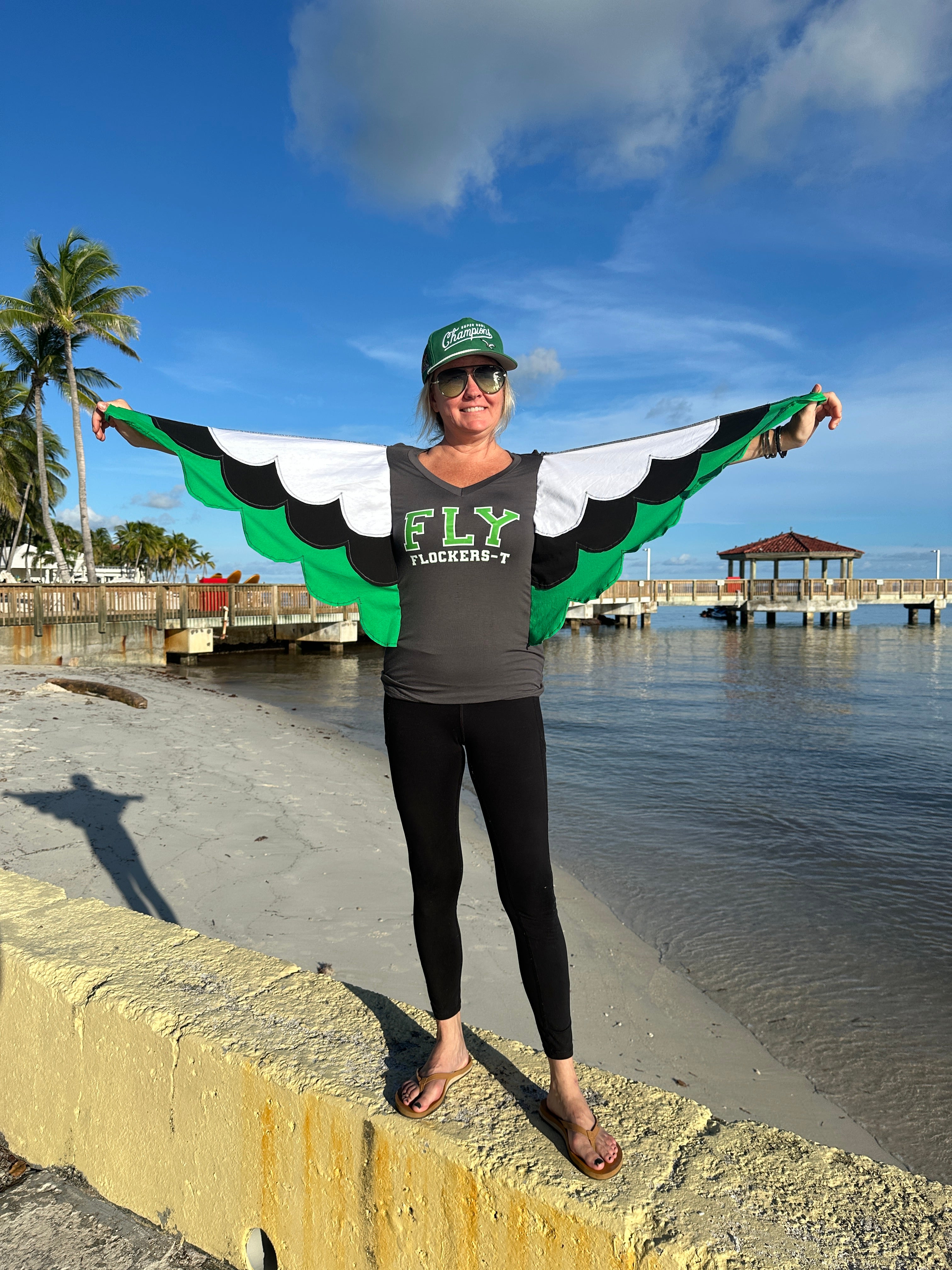 Flockers-T FLY Women's V-neck Tee